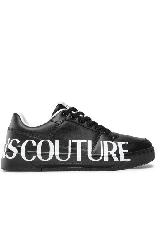 VERSACE JEANS COUTURE Sneakers En Cuir   -  Versace Jeans - Homme 899 BLACK 1090085
