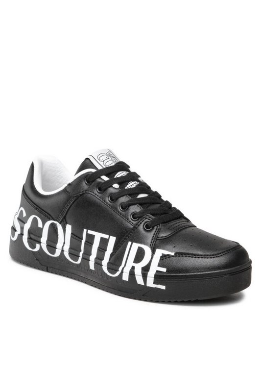 VERSACE JEANS COUTURE Sneakers En Cuir   -  Versace Jeans - Homme 899 BLACK Photo principale