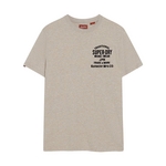 SUPERDRY Tee Shirt Superdry Workwear Flock Graphic Beige