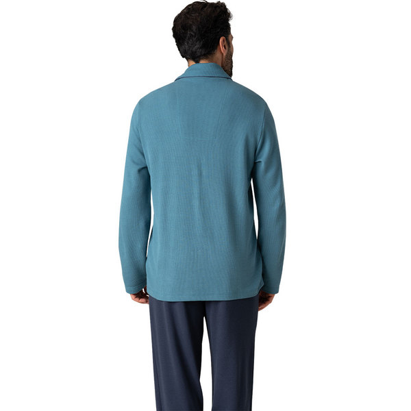 EMINENCE Pyjama Long Ouvert Homme Coton Modal Bleu marine Photo principale