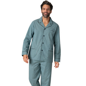 EMINENCE Pyjama Long Ouvert Homme Chaine & Trame Vert