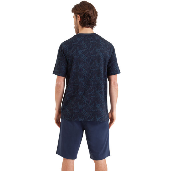 ATHENA Pyjama Court Homme Easy Print Bleu marine Photo principale