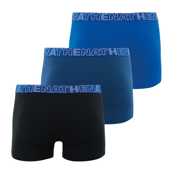 ATHENA Lot De 3 Boxers Homme Ecopack Noir-Bleu Photo principale