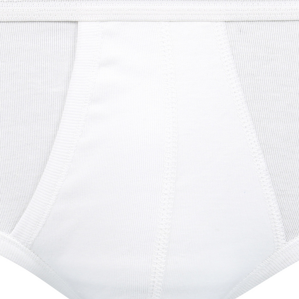 EMINENCE Slip Taille Haute Ouvert Pur Coton Premium Blanc Photo principale
