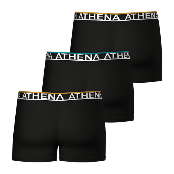 ATHENA Lot De 3 Boxers Homme Noir Photo principale
