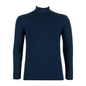 EMINENCE Tee-shirt Col Roul Manches Longues Homme Pur Coton Bleu marine