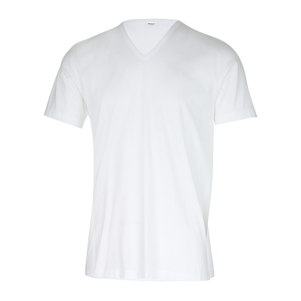 EMINENCE T-shirt Col V Coton D'egypte Blanc Photo principale