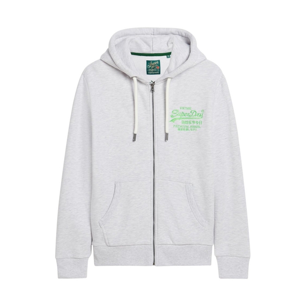 SUPERDRY Sweat A Capuche Superdry Neon Vl Zip Hoodie Gris Glace 1090882
