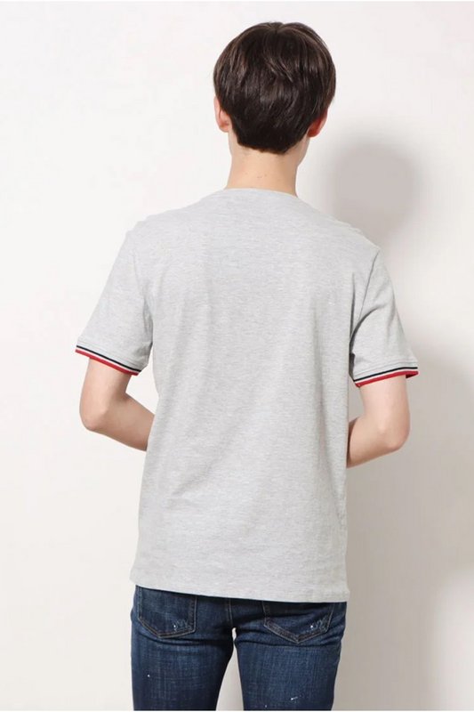 GUESS Tshirt Regular Coton  -  Guess Jeans - Homme LHY LIGHT HEATHER GREY M Photo principale