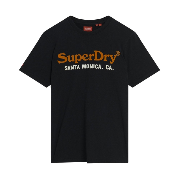 SUPERDRY Tee Shirt Superdry Venue Duo Logo Noir Photo principale