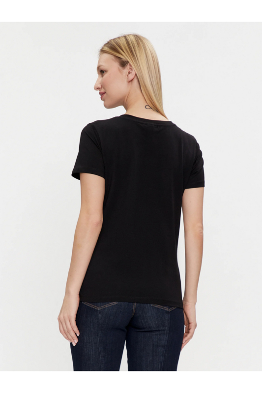 GUESS Tshirt Uni Logo Clout  -  Guess Jeans - Femme JBLK Jet Black A996 Photo principale