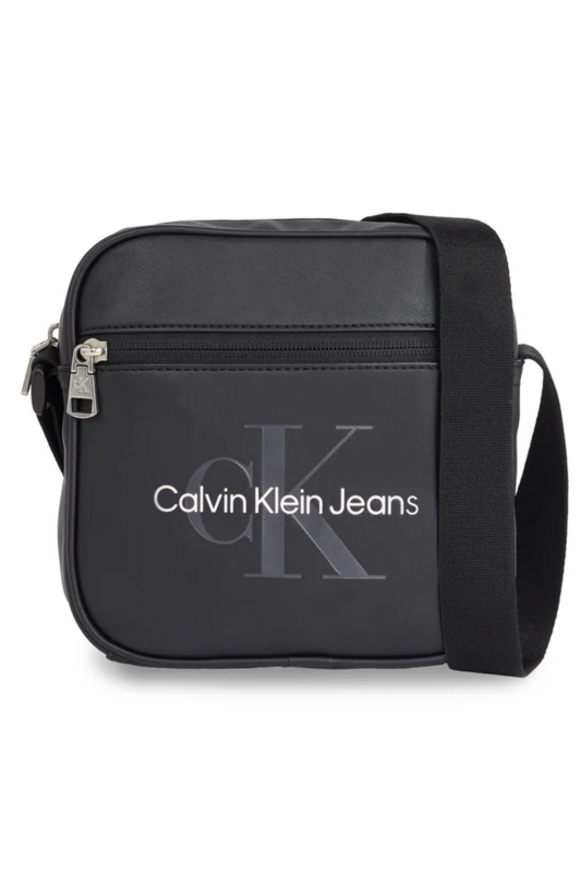 CALVIN KLEIN Sacoche Cuir Pu Monogramme  -  Calvin Klein - Homme BEH Black 1090980