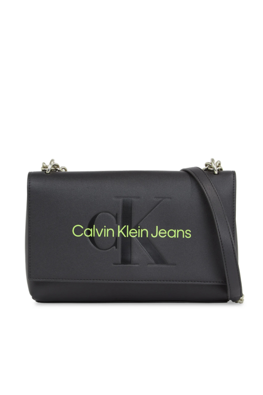 CALVIN KLEIN Sac Port paule Logo Print  -  Calvin Klein - Femme 0GX Black/Dark Juniper Photo principale