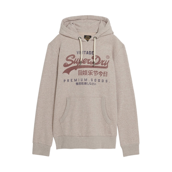 SUPERDRY Sweat A Capuche Superdry Classic Heritage Hoodie Beige Marl Photo principale