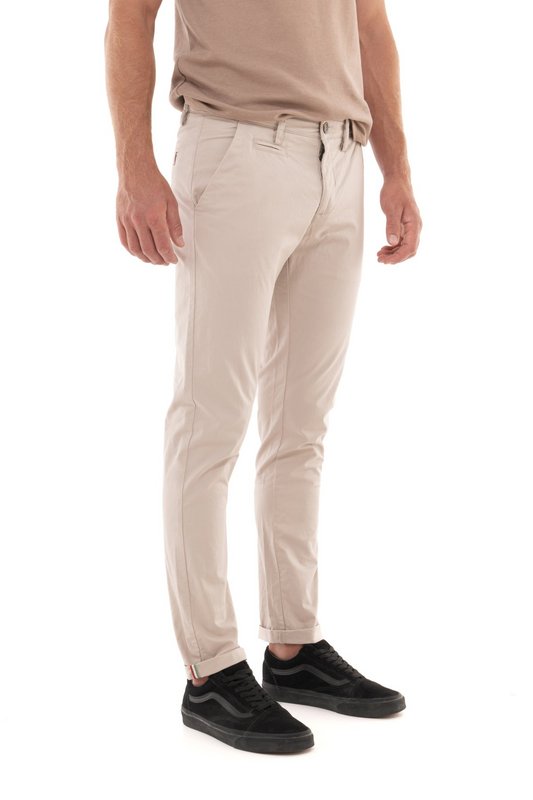 JUST EMPORIO Pantalon Chino Coton Stretch  -  Just Emporio - Homme BEIGE