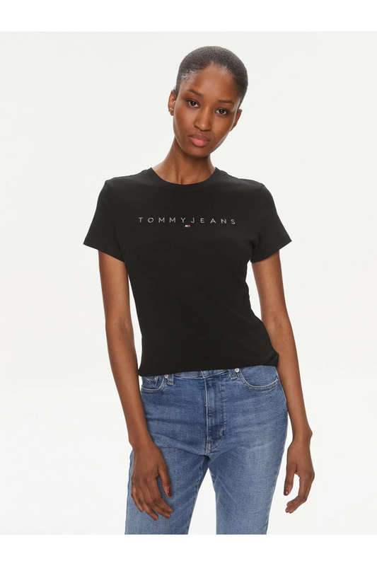 TOMMY JEANS Tshirt Coton Bio  -  Tommy Jeans - Femme BDS Black Photo principale