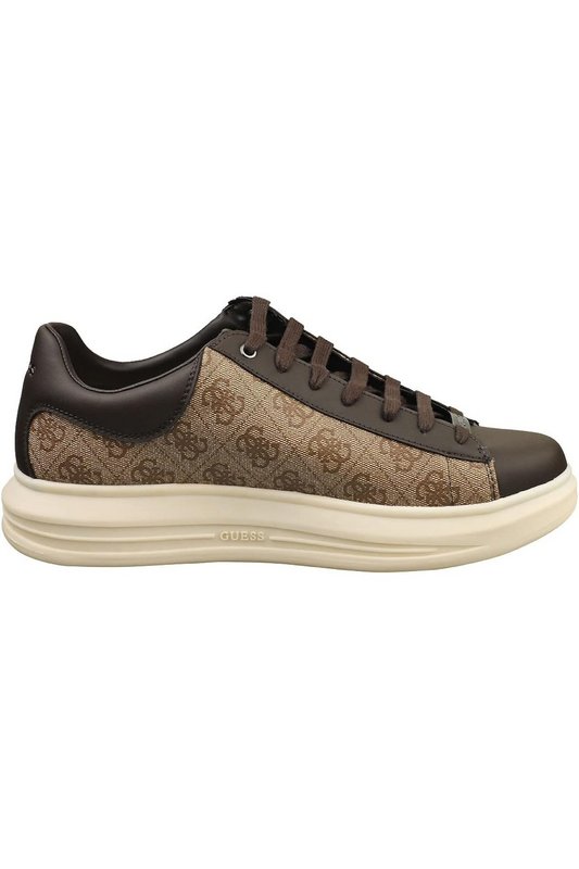 GUESS Sneakers Basses Vibo  -  Guess Jeans - Homme BEIGE BROWN