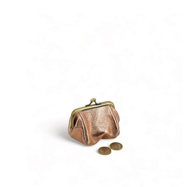 OH MY BAG Pochette Porte-monnaie En Cuir Iris Reinette Rose gold Photo principale