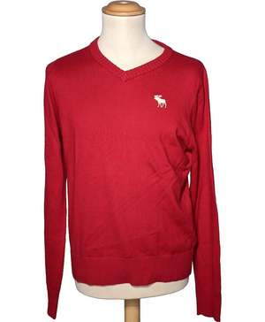 ABERCROMBIE ET FITCH Pull Homme Rouge