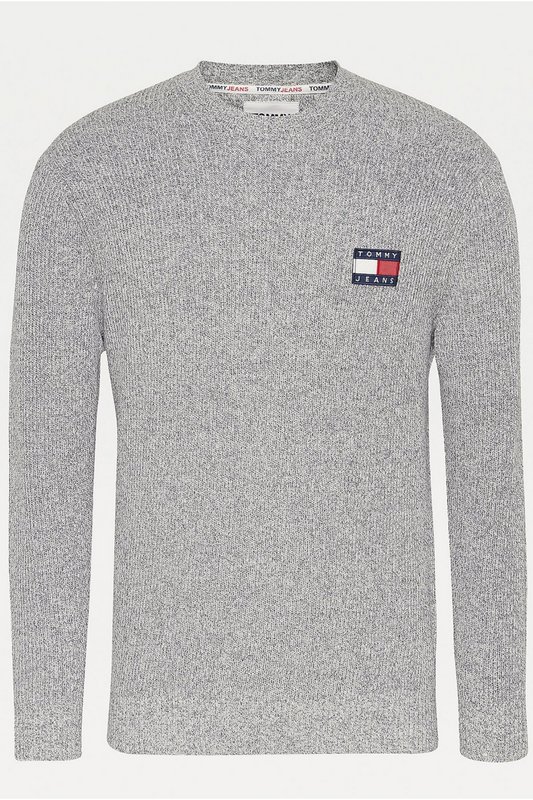 TOMMY JEANS Pull Chin  Logo Patch  -  Tommy Jeans - Homme P4E GREY 1091466