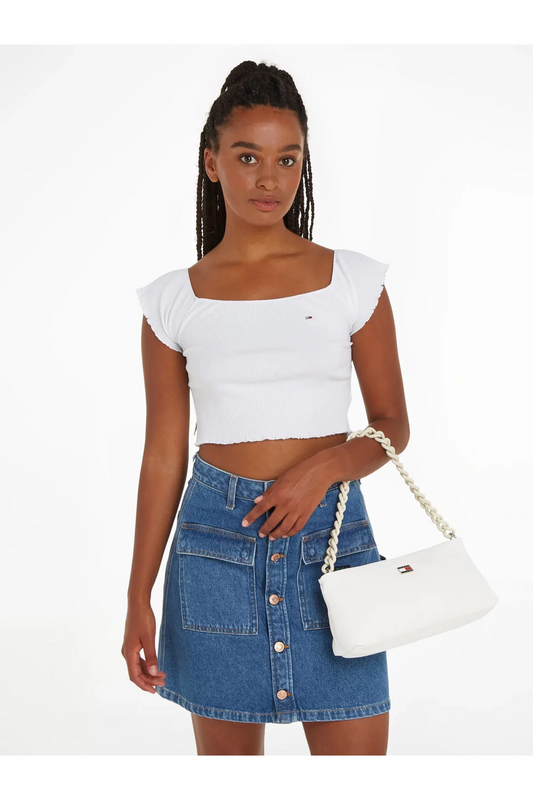 TOMMY JEANS Sac  Main Cuir Pu   -  Tommy Jeans - Femme YBH Ancient White Photo principale