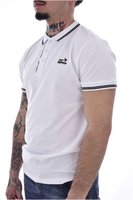 JUST EMPORIO Polo Coton Stretch Logo Print  -  Just Emporio - Homme WHITE