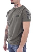 JUST EMPORIO Tshirt Coton Stretch Logo Latral  -  Just Emporio - Homme KHAKI