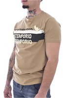 JUST EMPORIO Tshirt Stretch Bandes Logo  -  Just Emporio - Homme SAFARI BEIGE