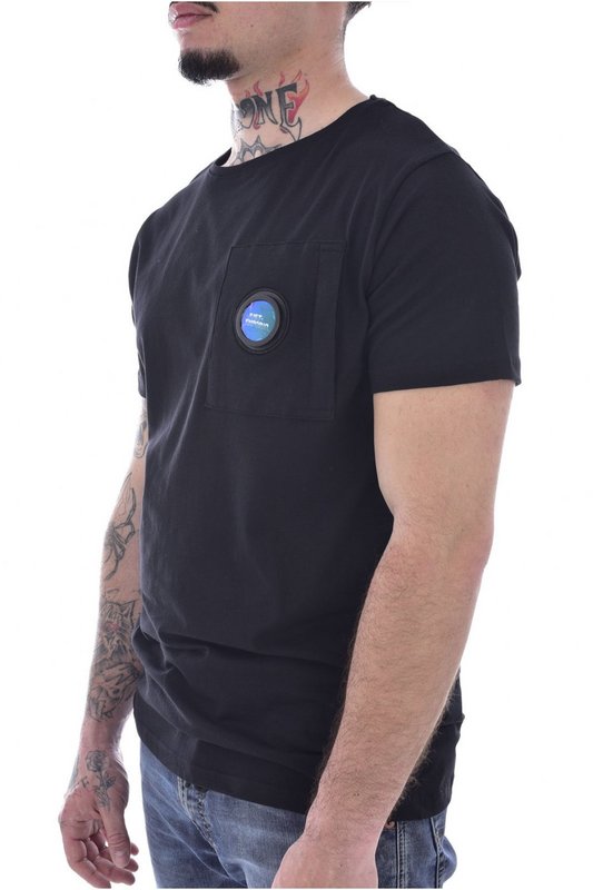 JUST EMPORIO Tshirt Coton Stretch  Macaron  -  Just Emporio - Homme BLACK 1091670
