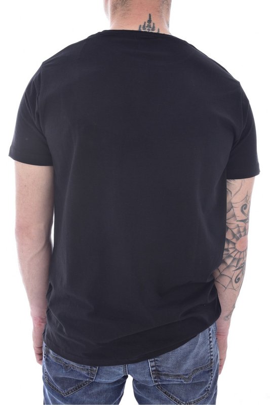 JUST EMPORIO Tshirt Coton Stretch  Macaron  -  Just Emporio - Homme BLACK Photo principale