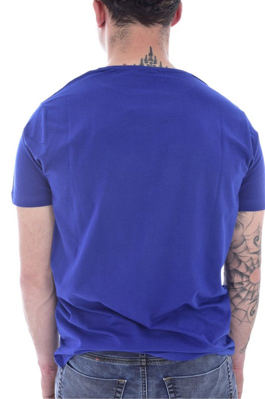 JUST EMPORIO Tshirt Coton Stretch Print Logo  -  Just Emporio - Homme ROYAL BLUE Photo principale