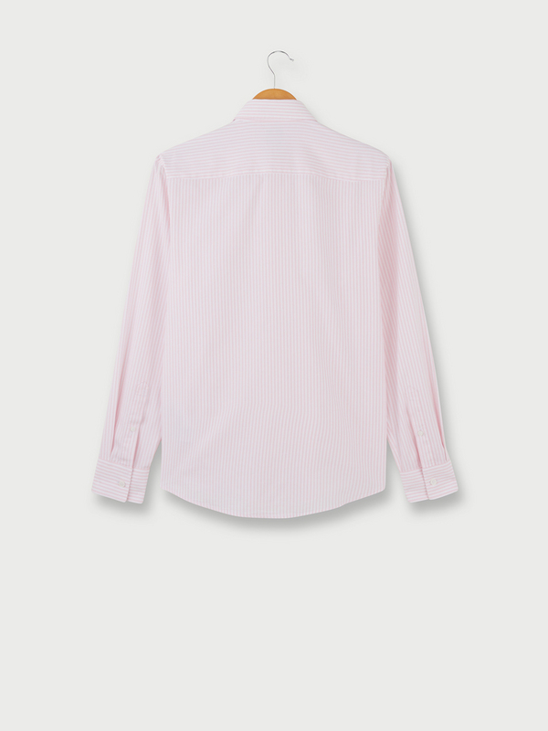 ESPRIT Chemise Manches Longues  Rayures, Coupe Regular Rose Photo principale