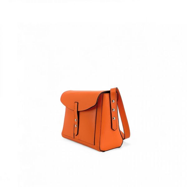 OH MY BAG Mini-sac Besace En Cuir Lisse Othello Orange Photo principale