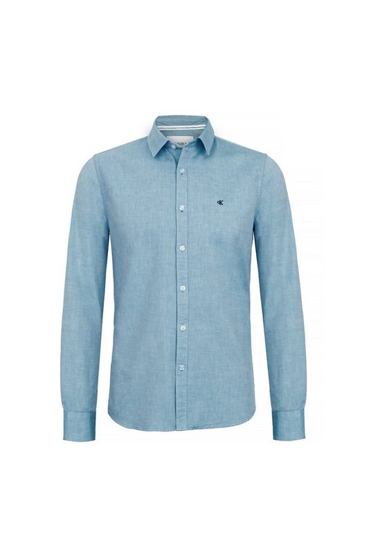 CALVIN KLEIN Chemises-chemises Manches Longues-calvin Klein - Homme Sky Blue Photo principale