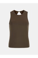 GUESS Top Stretch Dos Ouvert  -  Guess Jeans - Femme G1EL GENERAL BROWN