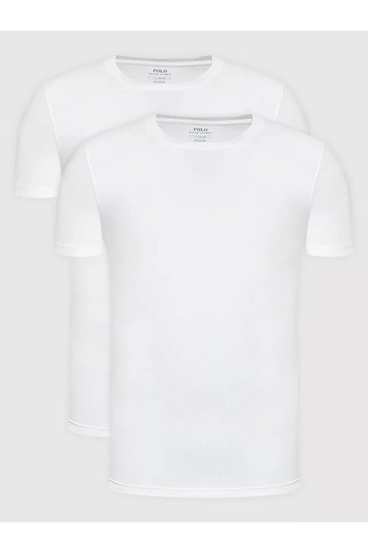 RALPH LAUREN Coffret De 2 Tshirts Stretch  -  Ralph Lauren - Homme 002 2PK WHITE/WHITE 1092065
