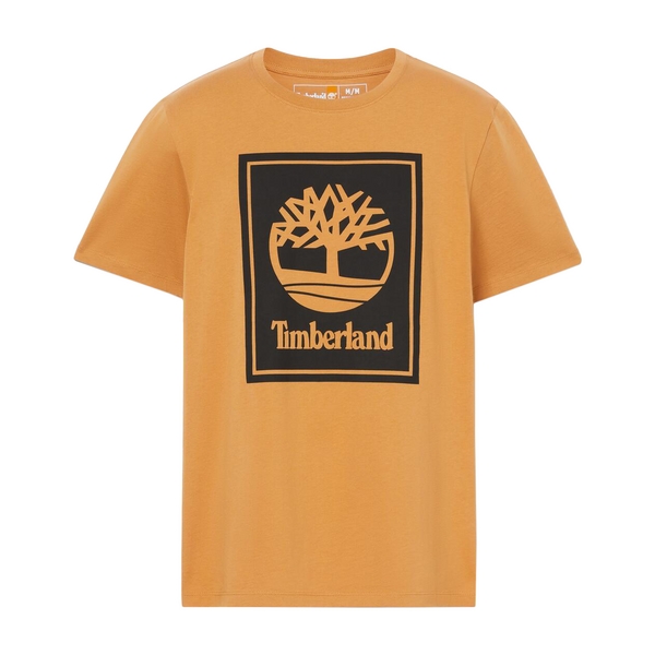 TIMBERLAND Tee Shirt Timberland Short Sleeve Tee Marron Photo principale