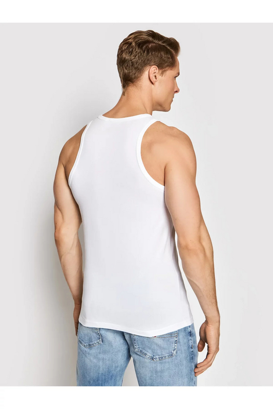 GUESS Dbardeur Stretch Logo Print  -  Guess Jeans - Homme A009 OPTIC WHITE Photo principale