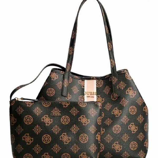 GUESS Cabas Et Sac Shopping   Guess Vikky Tote Mocca Photo principale