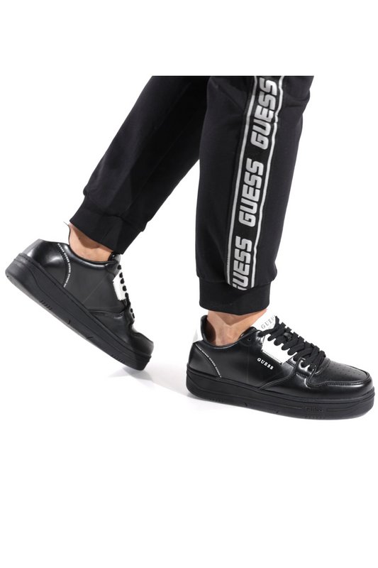 GUESS Sneakers Cuir Pu  -  Guess Jeans - Homme BLACK Photo principale