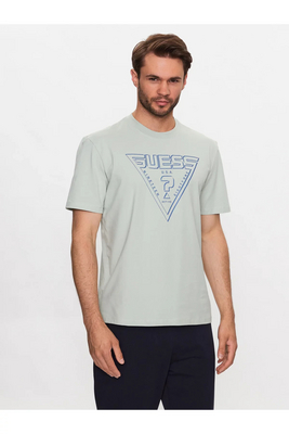 GUESS Tshirt Stretch Logo Triangle  -  Guess Jeans - Homme G1CA PASADENA STONE