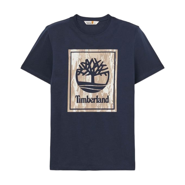 TIMBERLAND Tee Shirt Timberland Camo Short Sleeve Tee Navy camo