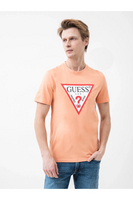 GUESS Tshirt Slim Fit Logo Iconique  -  Guess Jeans - Homme G3G8 SWEET PEACH