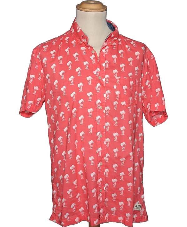 JACK AND JONES Chemise Manches Courtes Rouge Photo principale