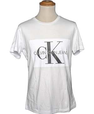 CALVIN KLEIN T-shirt Manches Courtes Blanc