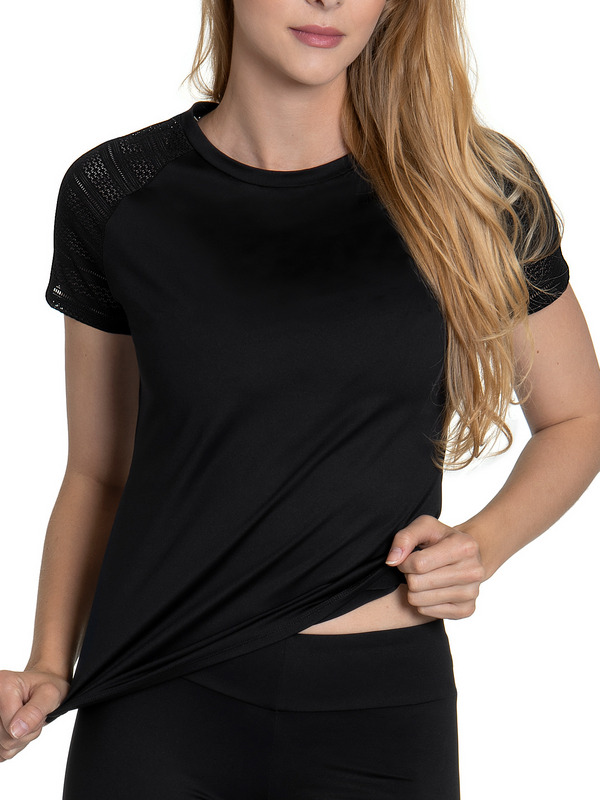 LISCA T-shirt De Sport Manches Courtes Powerful Noir noir 1094107
