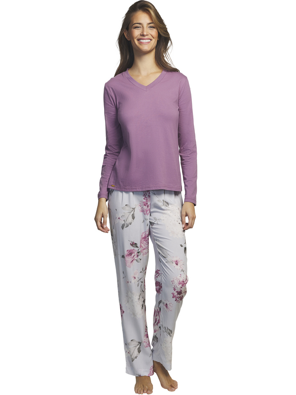 SELMARK Tenue Dtente Et Intrieur Pyjama Pantalon Haut Romantica violet 1096439