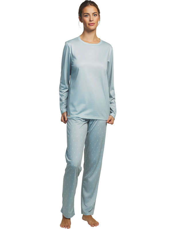 SELMARK Pyjama Pantalon Haut Manches Longues Algodon vert 1096461