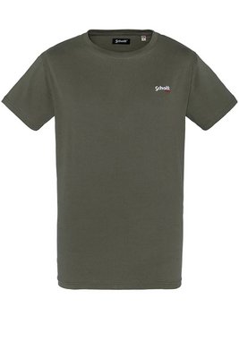SCHOTT Tshirt Coton Logo Brod  -  Schott - Homme KAKI