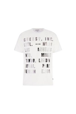 GUESS Tshirt Imprim Logo  -  Guess Jeans - Homme G011 Pure White